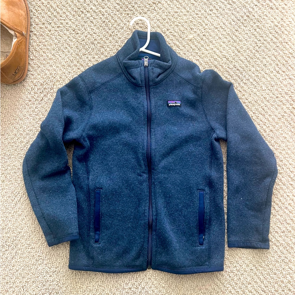 Patagonia Kids Better Sweater®Jacket in navy size M(10)
